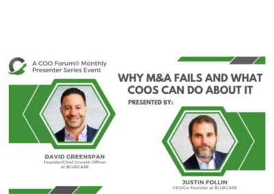 Why M&A Fails and What COOs Can Do About It